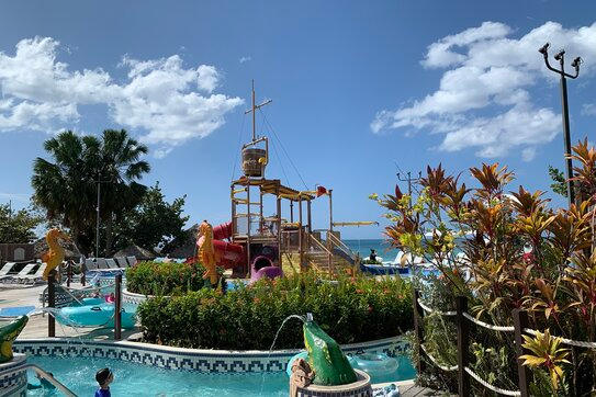 Beaches splash area for kids